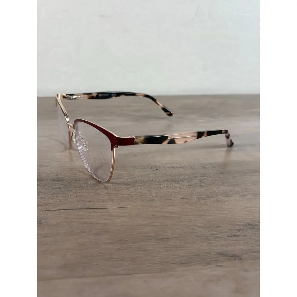 MYNX 501M  Zyloware 077 Brown Pink Women's Eyeglass Frames‎ EUC
